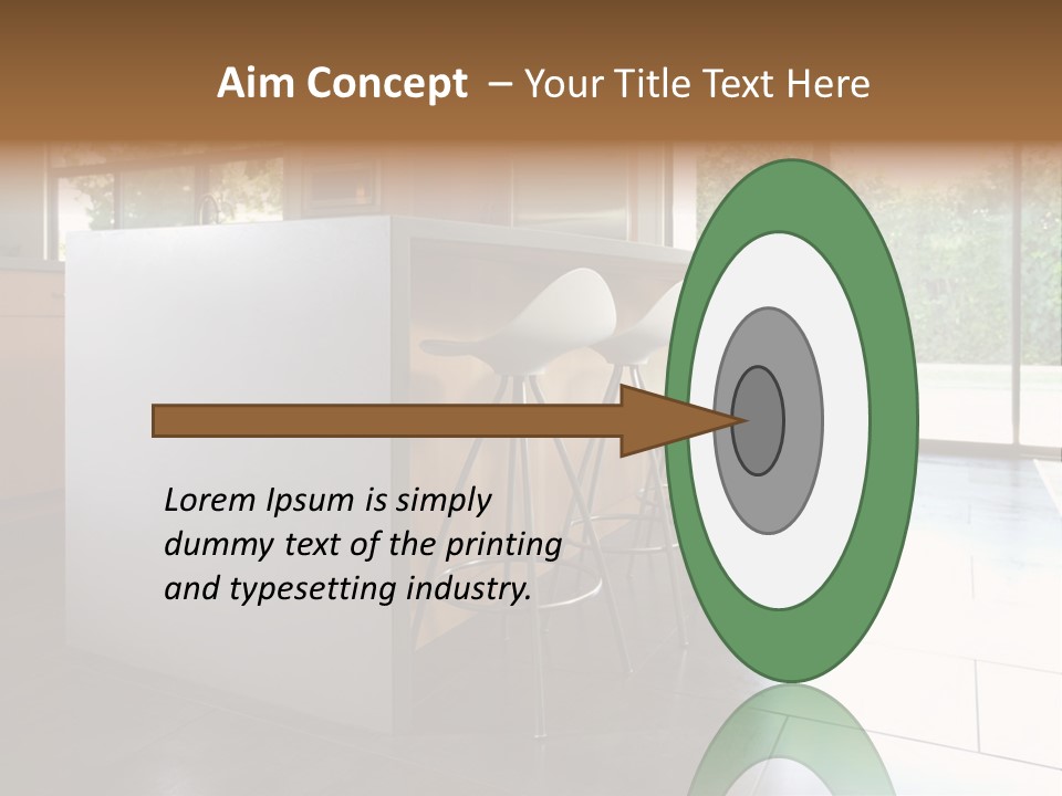 A Modern Kitchen That Has Been Freshly Remodeled PowerPoint Template