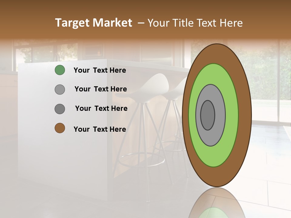 A Modern Kitchen That Has Been Freshly Remodeled PowerPoint Template