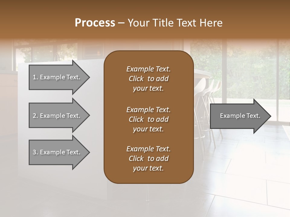 A Modern Kitchen That Has Been Freshly Remodeled PowerPoint Template