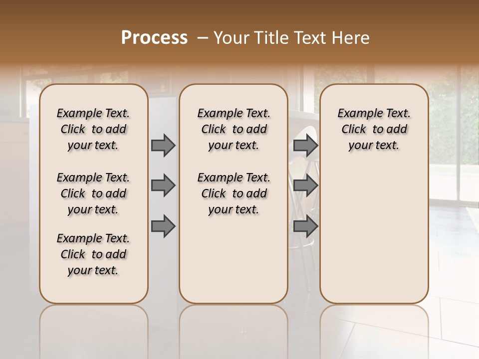 A Modern Kitchen That Has Been Freshly Remodeled PowerPoint Template