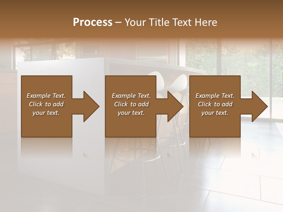 A Modern Kitchen That Has Been Freshly Remodeled PowerPoint Template