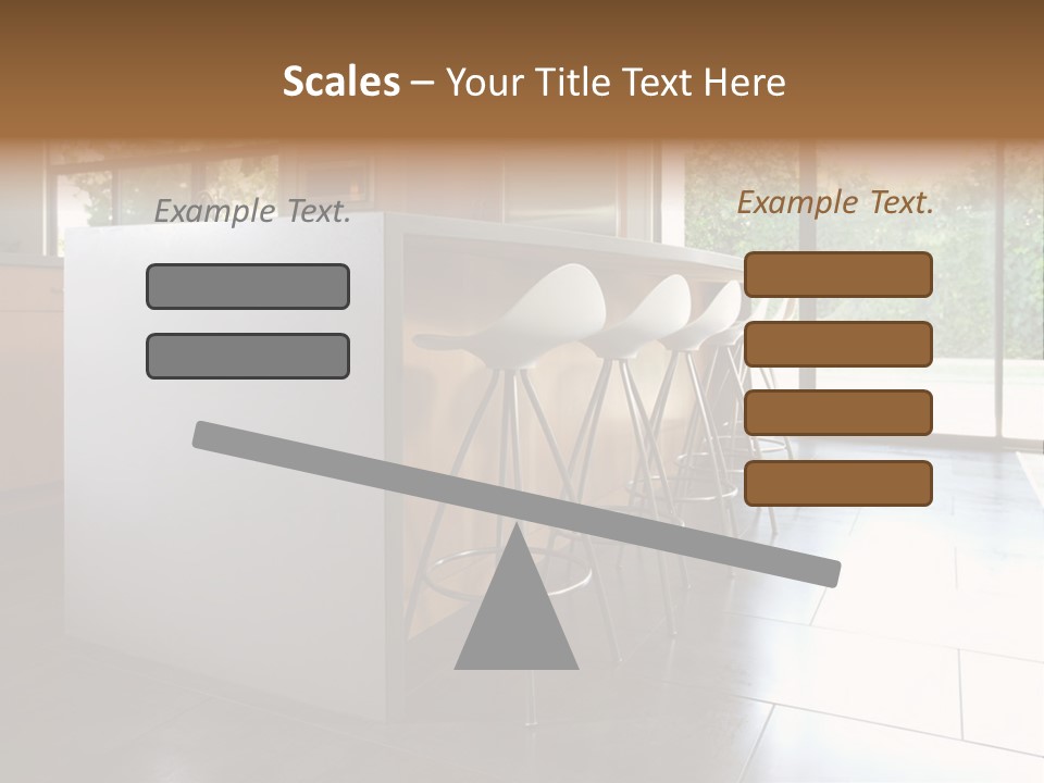A Modern Kitchen That Has Been Freshly Remodeled PowerPoint Template