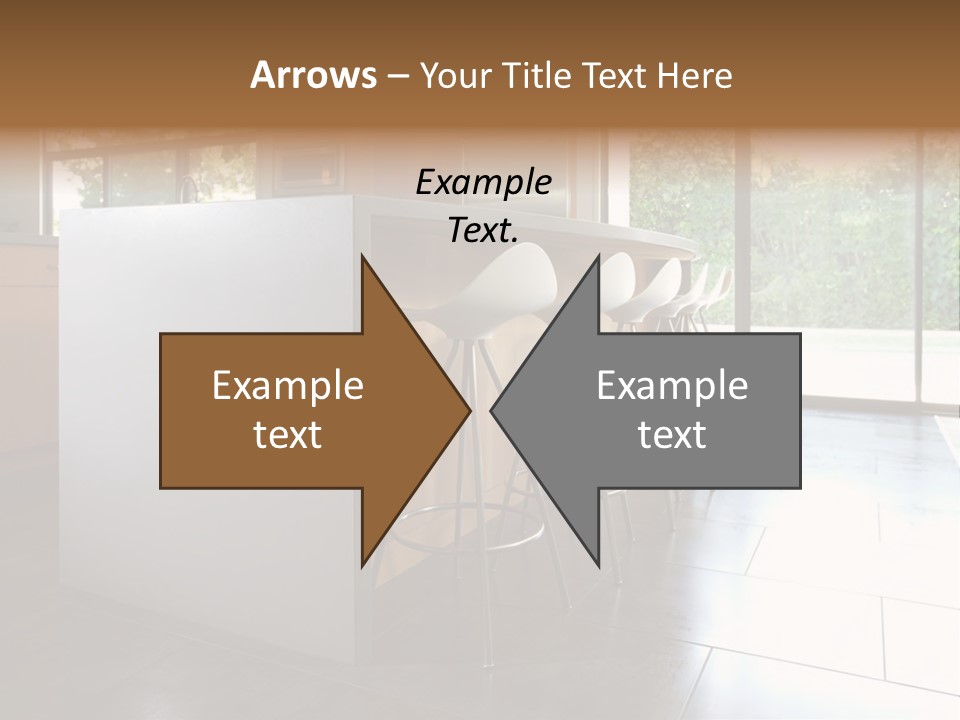 A Modern Kitchen That Has Been Freshly Remodeled PowerPoint Template