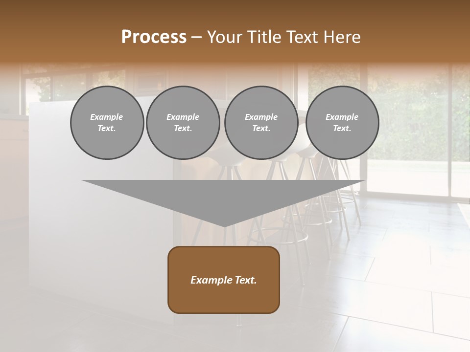 A Modern Kitchen That Has Been Freshly Remodeled PowerPoint Template