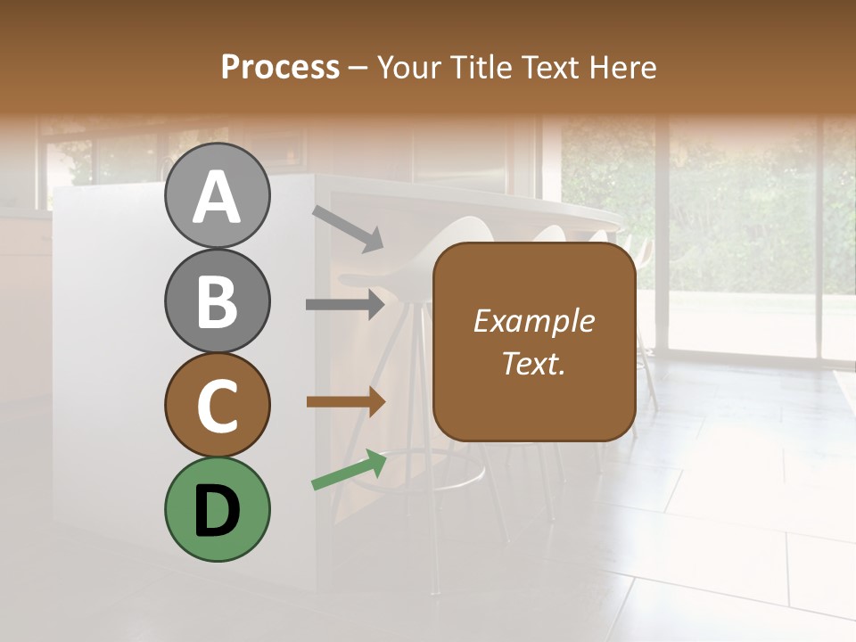 A Modern Kitchen That Has Been Freshly Remodeled PowerPoint Template