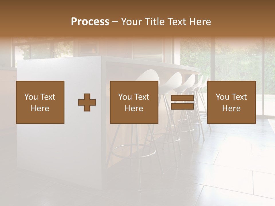 A Modern Kitchen That Has Been Freshly Remodeled PowerPoint Template