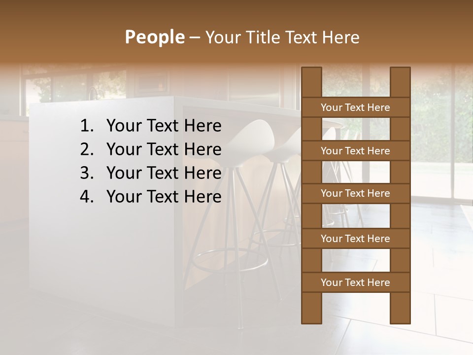 A Modern Kitchen That Has Been Freshly Remodeled PowerPoint Template