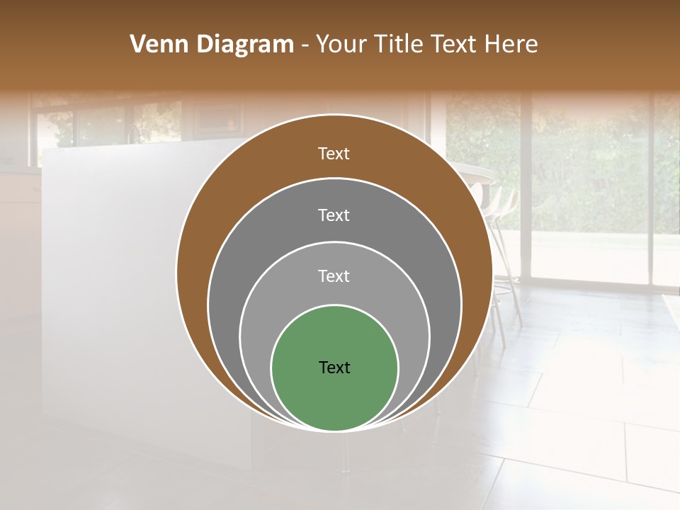 A Modern Kitchen That Has Been Freshly Remodeled PowerPoint Template