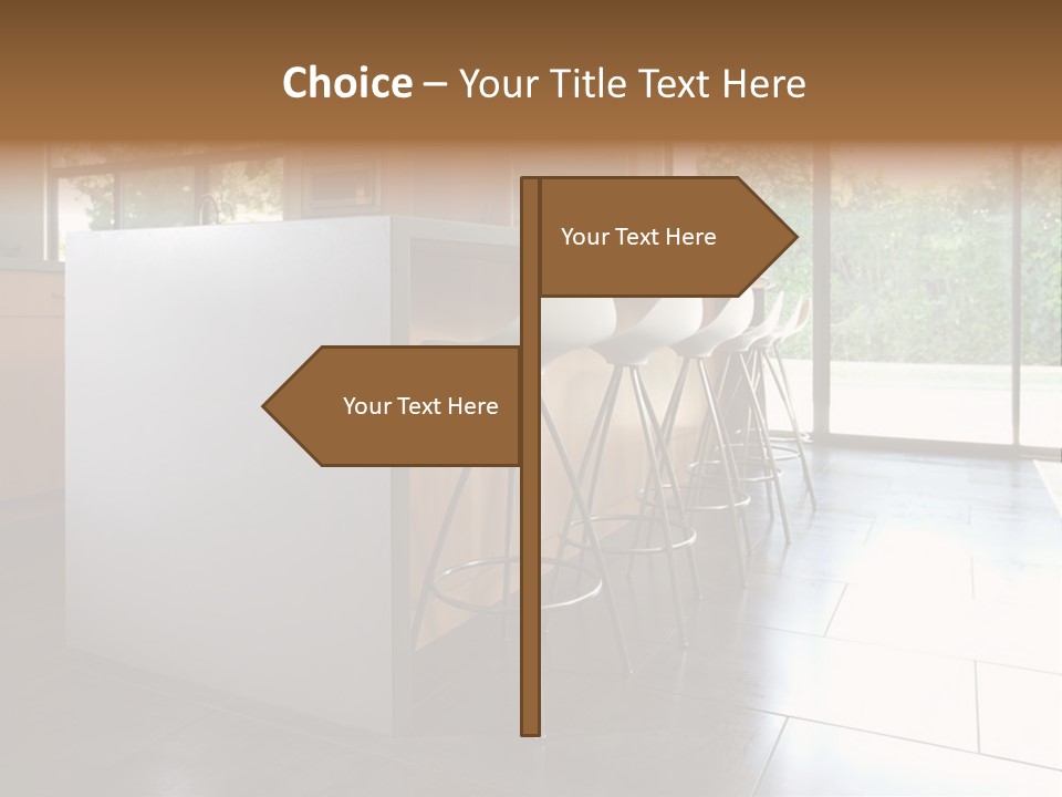 A Modern Kitchen That Has Been Freshly Remodeled PowerPoint Template