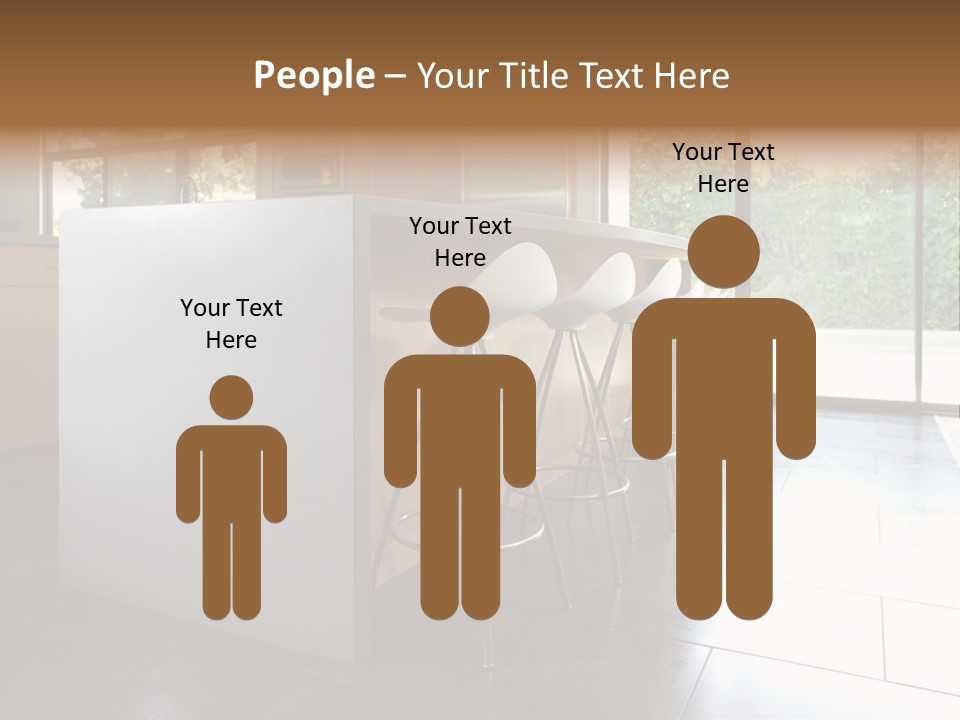 A Modern Kitchen That Has Been Freshly Remodeled PowerPoint Template