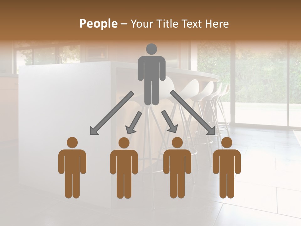 A Modern Kitchen That Has Been Freshly Remodeled PowerPoint Template