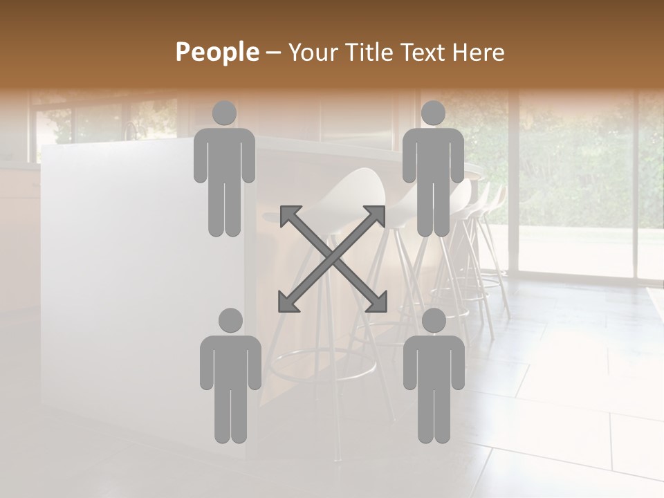 A Modern Kitchen That Has Been Freshly Remodeled PowerPoint Template