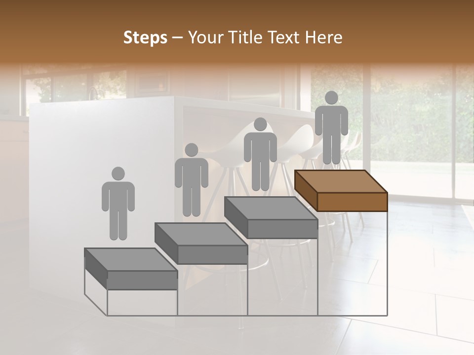 A Modern Kitchen That Has Been Freshly Remodeled PowerPoint Template