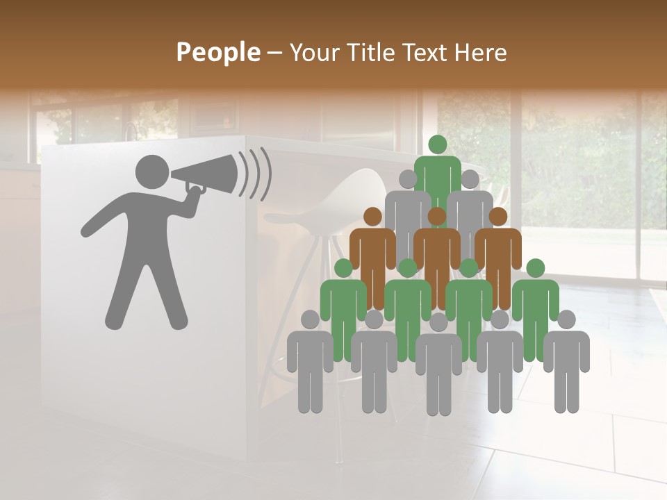 A Modern Kitchen That Has Been Freshly Remodeled PowerPoint Template