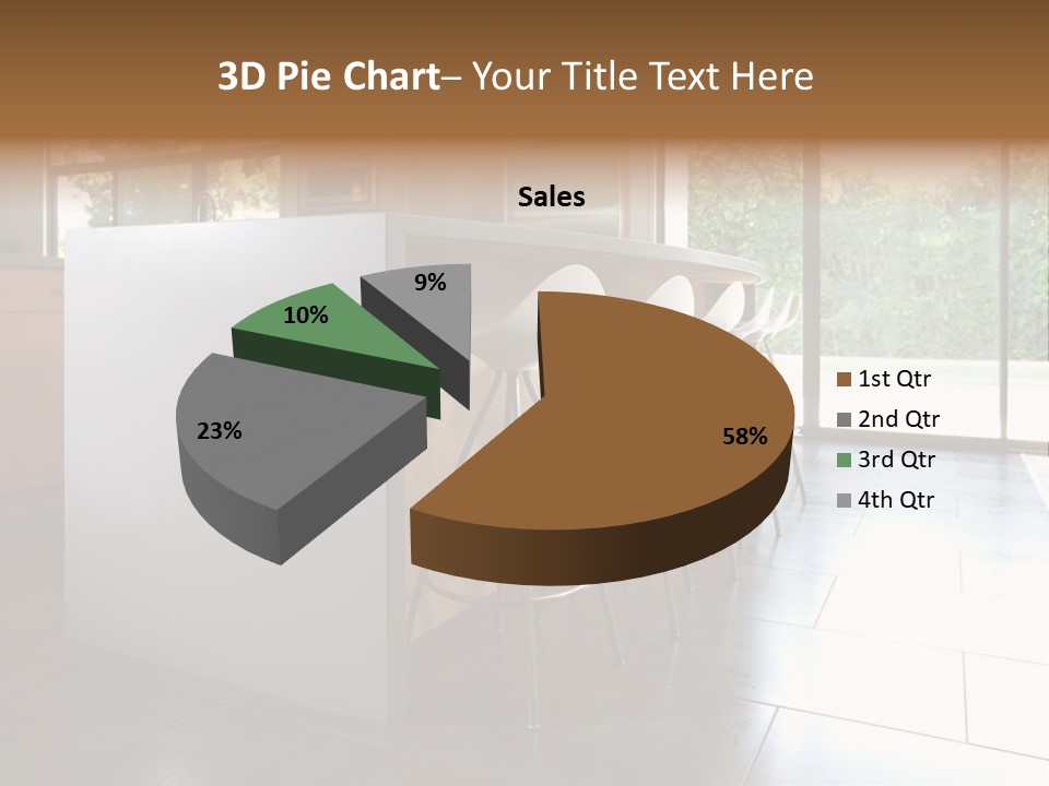 A Modern Kitchen That Has Been Freshly Remodeled PowerPoint Template