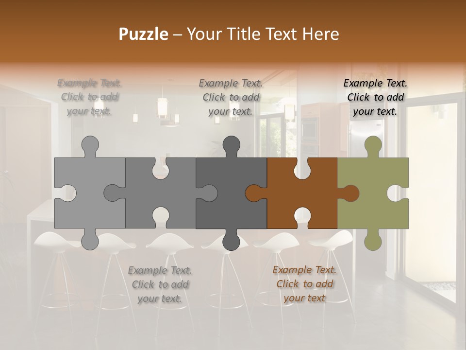 A Modern Kitchen That Has Been Freshly Remodeled PowerPoint Template