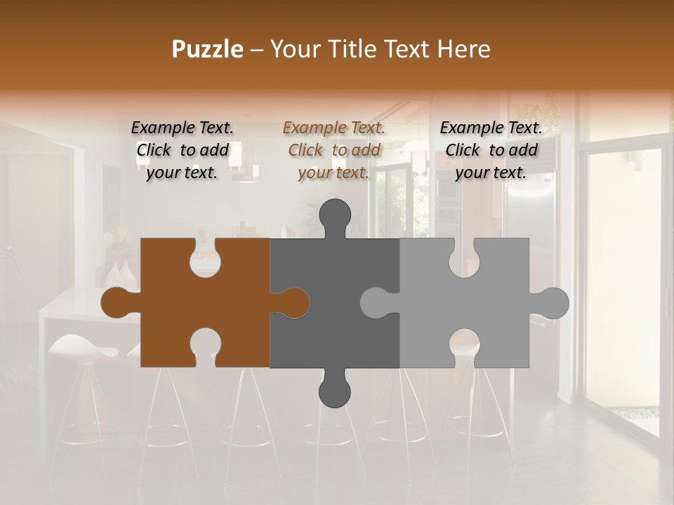 A Modern Kitchen That Has Been Freshly Remodeled PowerPoint Template