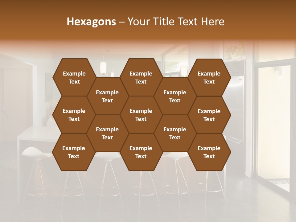 A Modern Kitchen That Has Been Freshly Remodeled PowerPoint Template