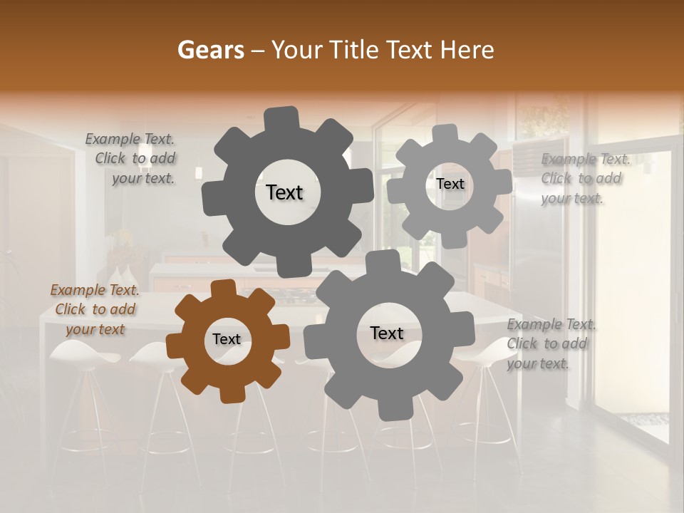 A Modern Kitchen That Has Been Freshly Remodeled PowerPoint Template