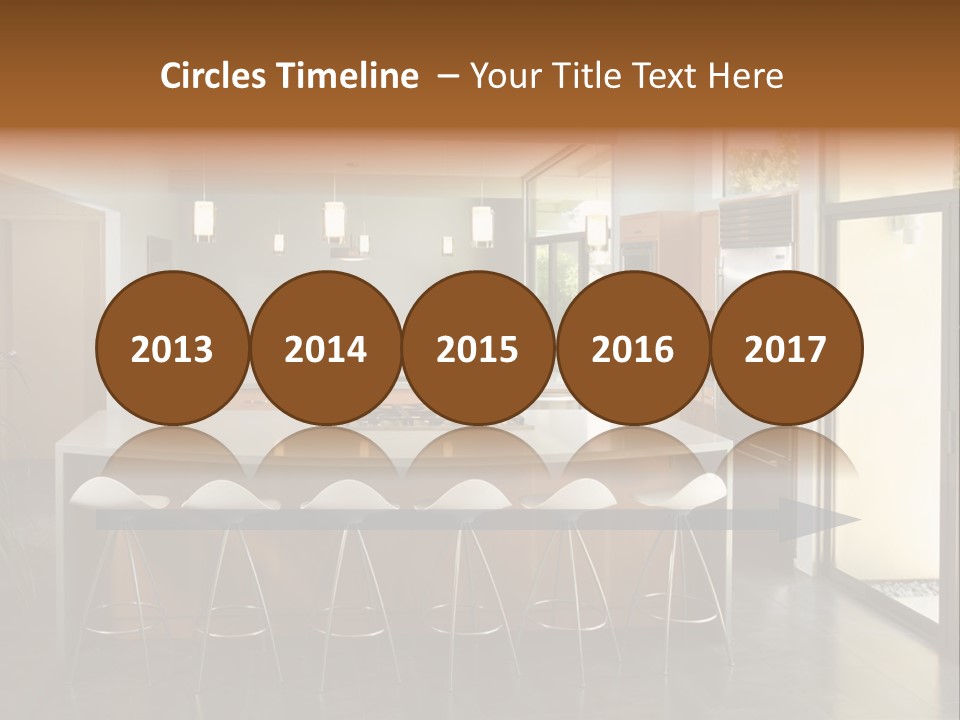 A Modern Kitchen That Has Been Freshly Remodeled PowerPoint Template