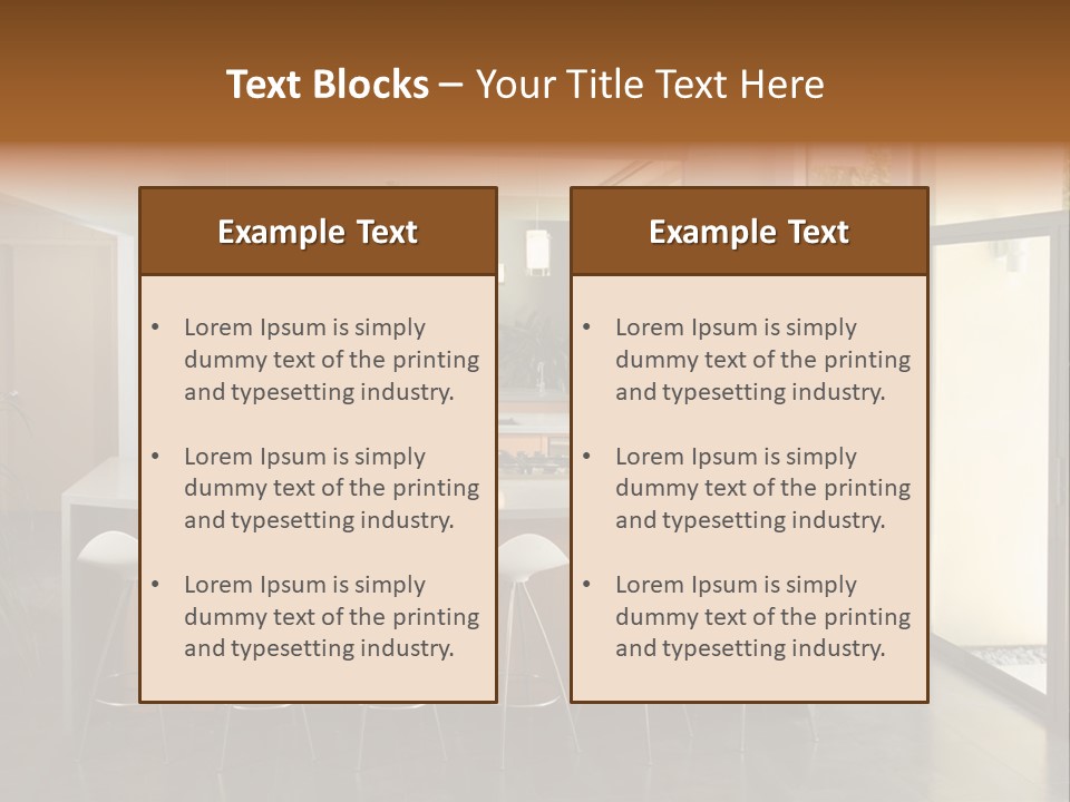 A Modern Kitchen That Has Been Freshly Remodeled PowerPoint Template