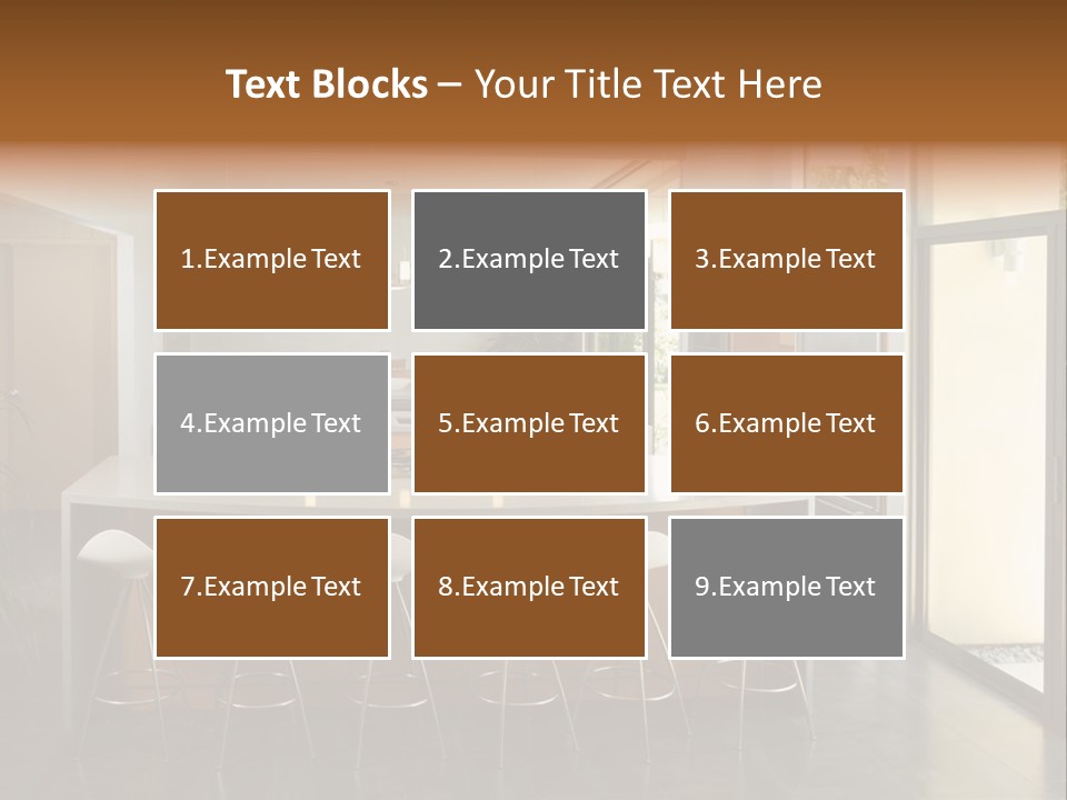 A Modern Kitchen That Has Been Freshly Remodeled PowerPoint Template