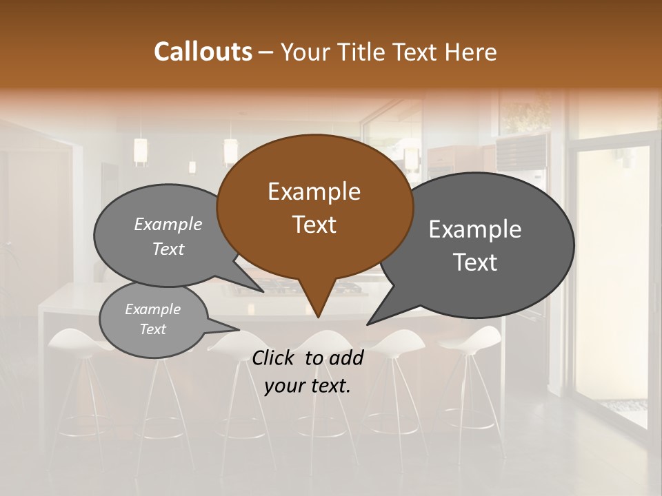 A Modern Kitchen That Has Been Freshly Remodeled PowerPoint Template
