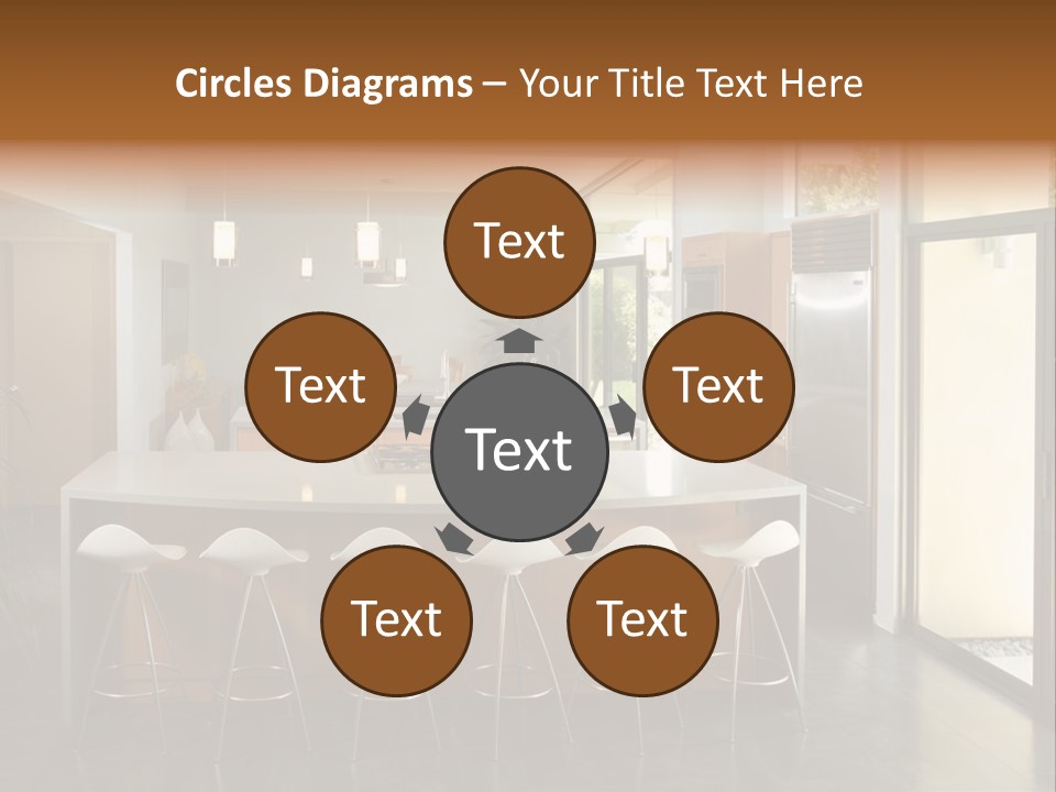 A Modern Kitchen That Has Been Freshly Remodeled PowerPoint Template