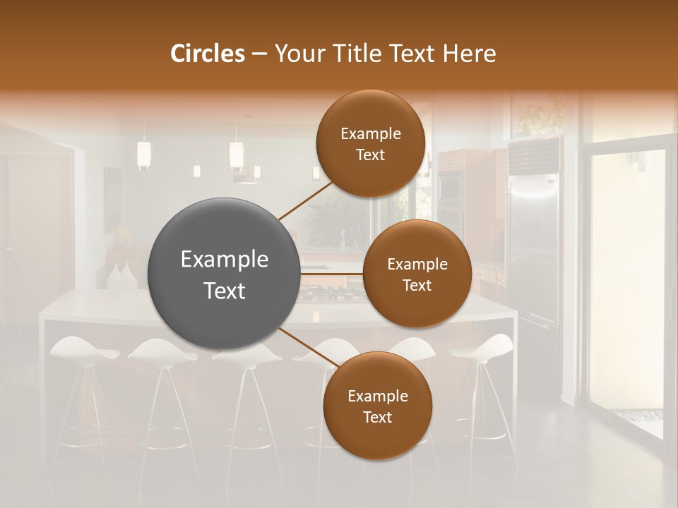 A Modern Kitchen That Has Been Freshly Remodeled PowerPoint Template