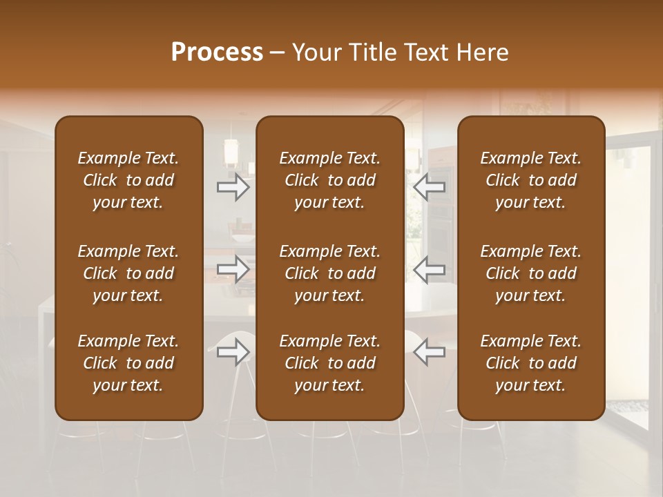 A Modern Kitchen That Has Been Freshly Remodeled PowerPoint Template