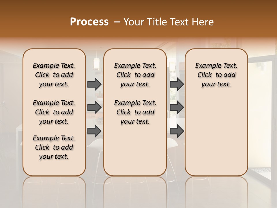 A Modern Kitchen That Has Been Freshly Remodeled PowerPoint Template
