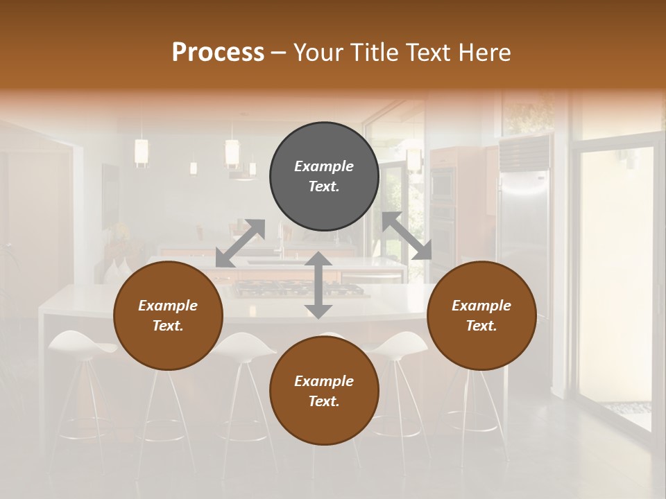 A Modern Kitchen That Has Been Freshly Remodeled PowerPoint Template