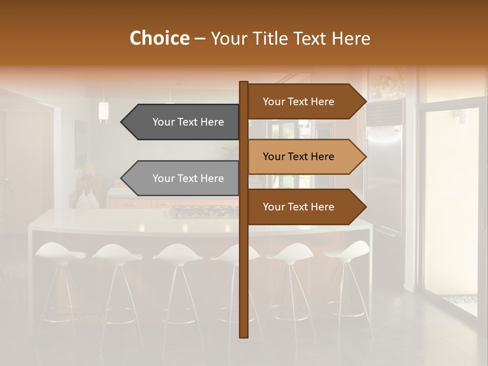 A Modern Kitchen That Has Been Freshly Remodeled PowerPoint Template