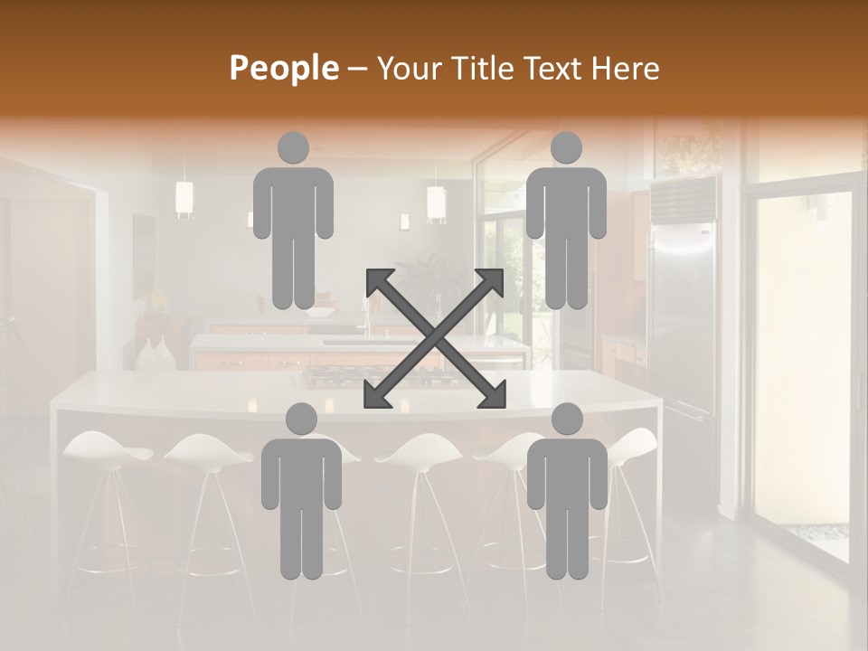 A Modern Kitchen That Has Been Freshly Remodeled PowerPoint Template