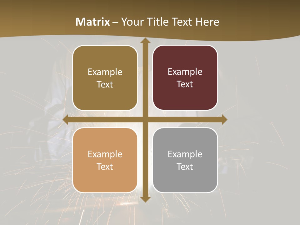 A Male Welding Metal PowerPoint Template