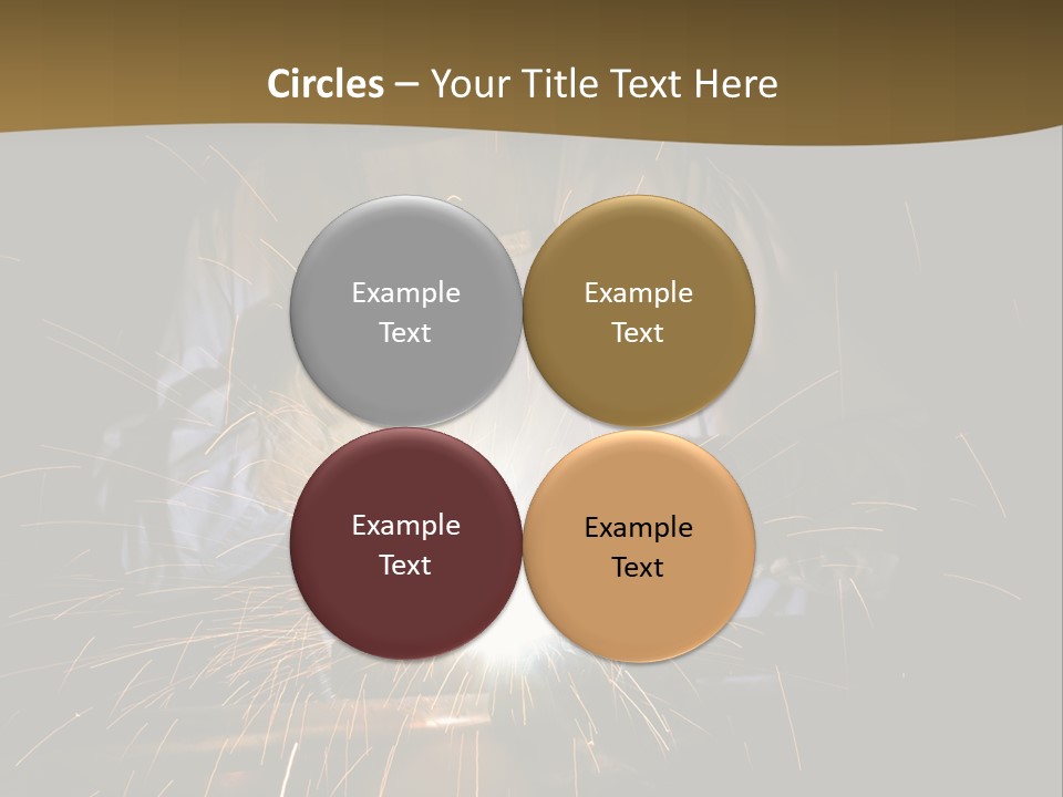 A Male Welding Metal PowerPoint Template