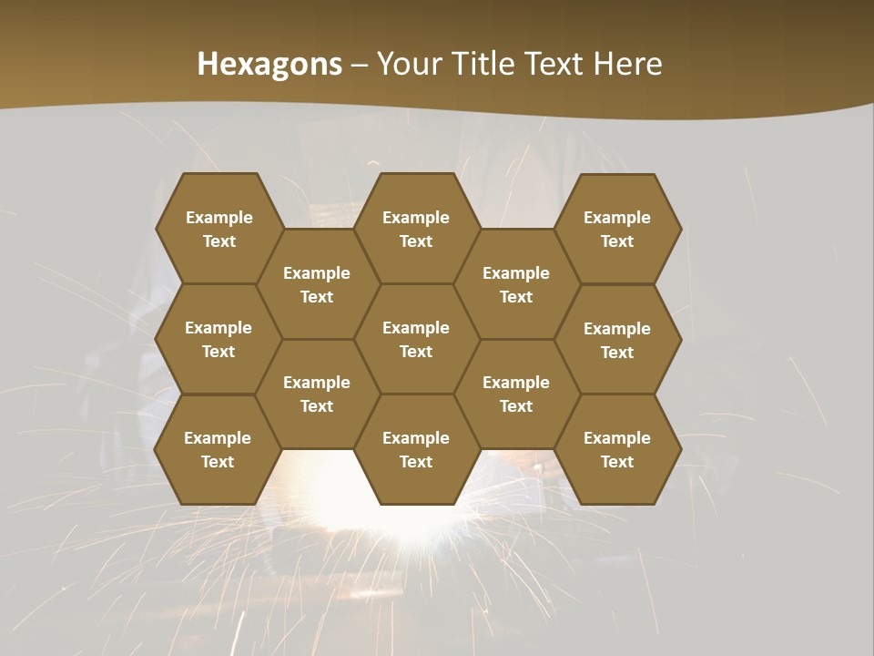 A Male Welding Metal PowerPoint Template