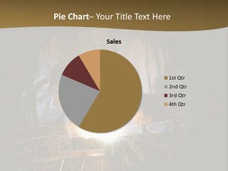 A Male Welding Metal PowerPoint Template