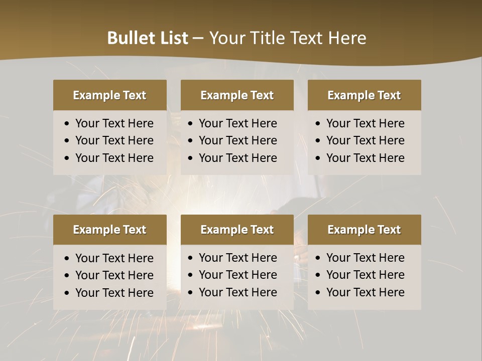 A Male Welding Metal PowerPoint Template