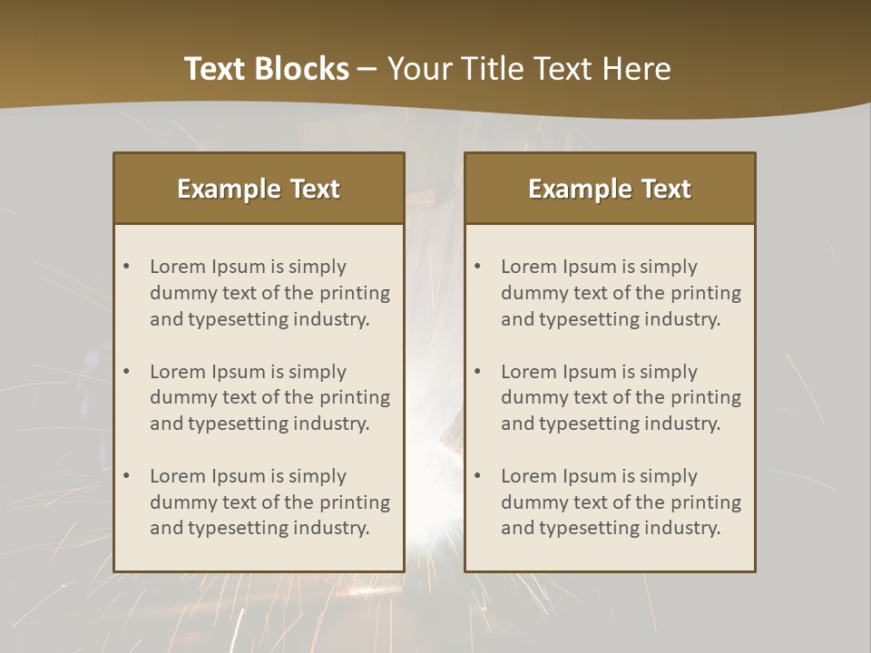A Male Welding Metal PowerPoint Template