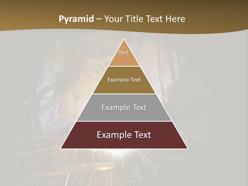 A Male Welding Metal PowerPoint Template