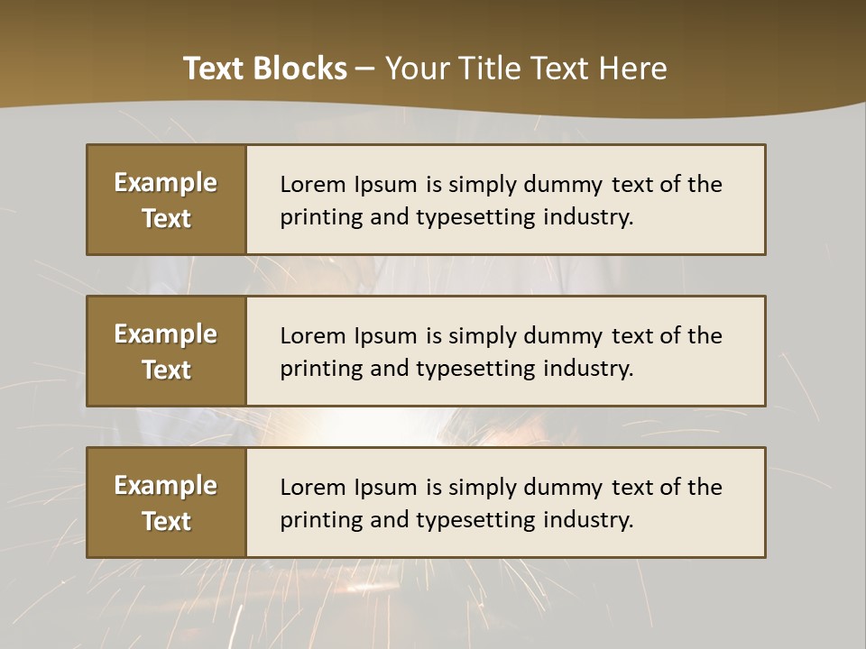 A Male Welding Metal PowerPoint Template