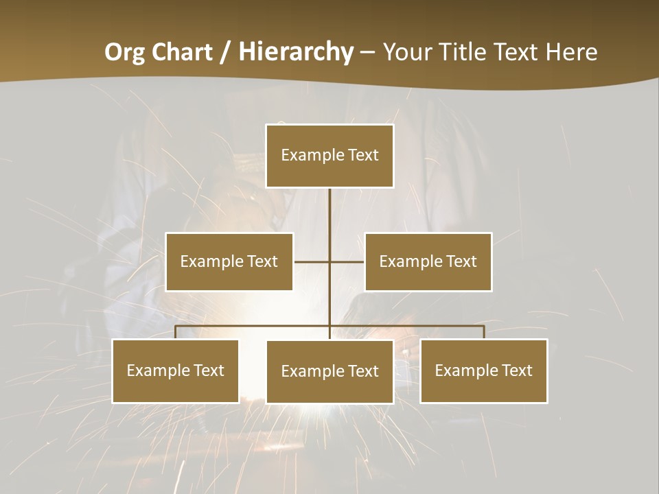 A Male Welding Metal PowerPoint Template