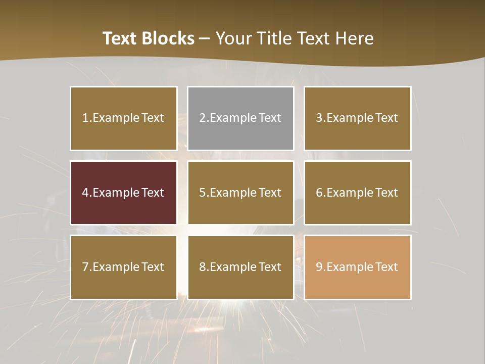 A Male Welding Metal PowerPoint Template