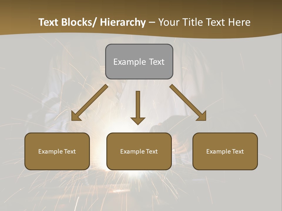 A Male Welding Metal PowerPoint Template