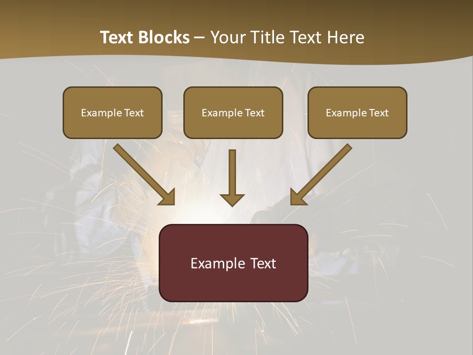 A Male Welding Metal PowerPoint Template