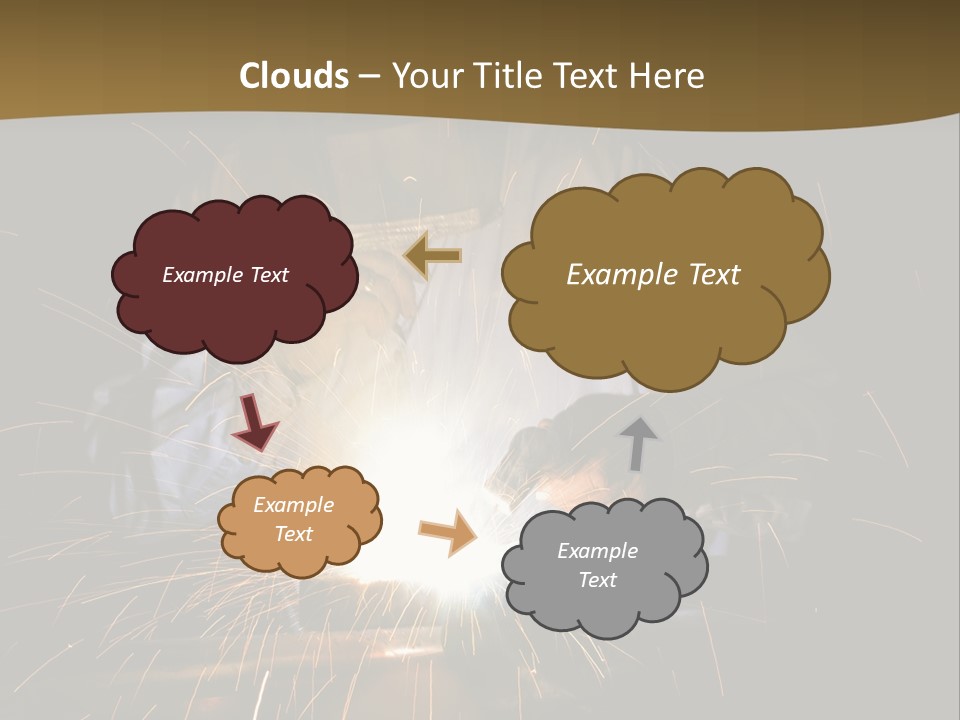 A Male Welding Metal PowerPoint Template