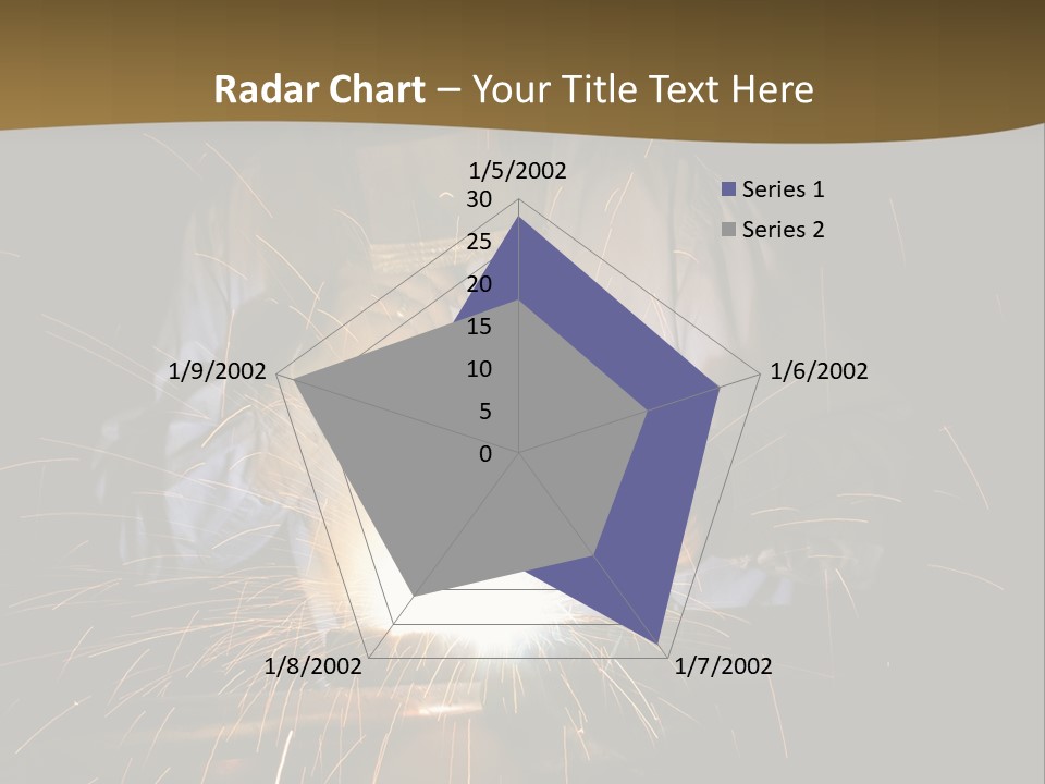A Male Welding Metal PowerPoint Template