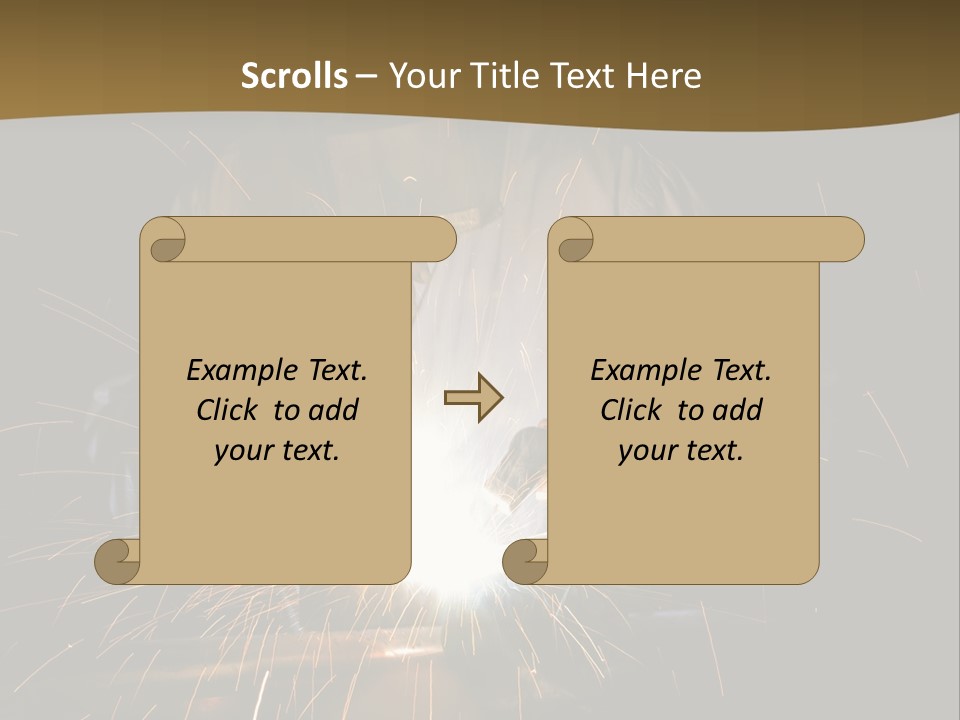 A Male Welding Metal PowerPoint Template