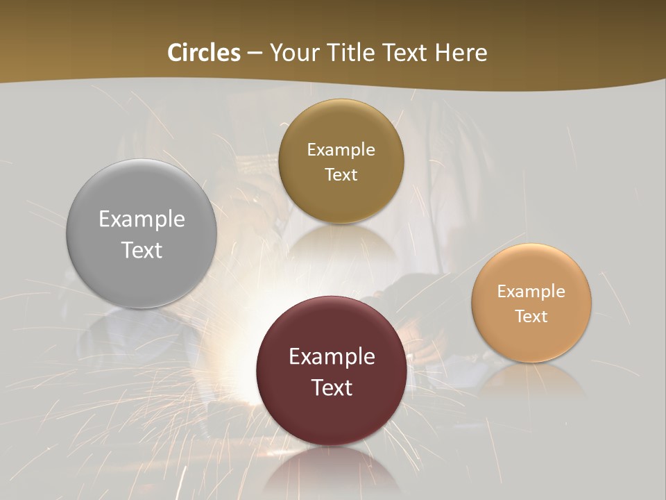 A Male Welding Metal PowerPoint Template